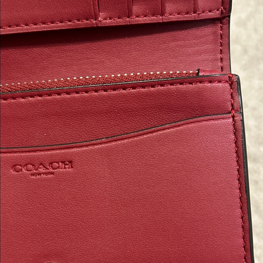 Coach Red Essential Wallet - Picture 7 of 14